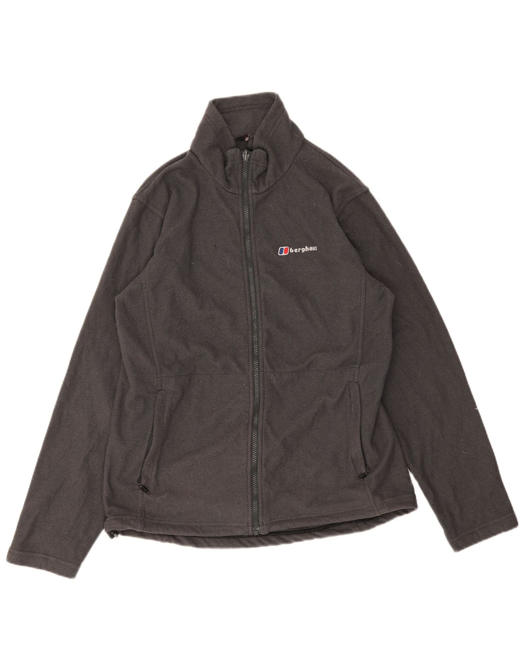 BERGHAUS Herren-Trainingsanzugoberteil aus mittelgrauem Polyester