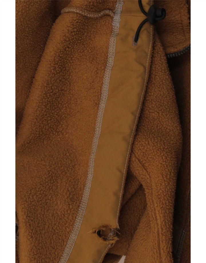 Murphy & Nye Herren-Fleecepullover mit Reißverschluss am Hals, groß, beige, Polyester