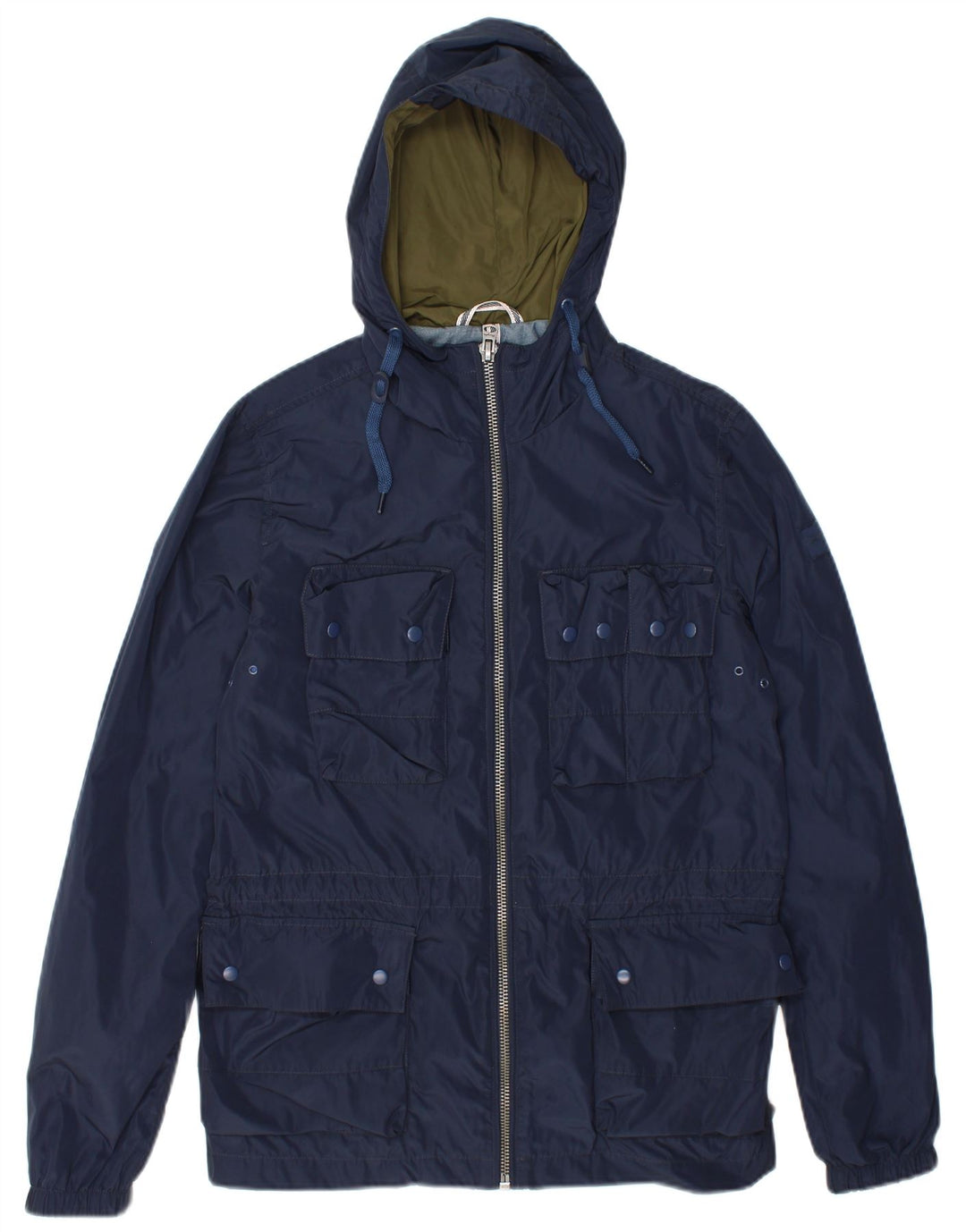 Wrangler Herren-Utility-Jacke mit Kapuze, UK 36, Größe S, Marineblau, Polyester