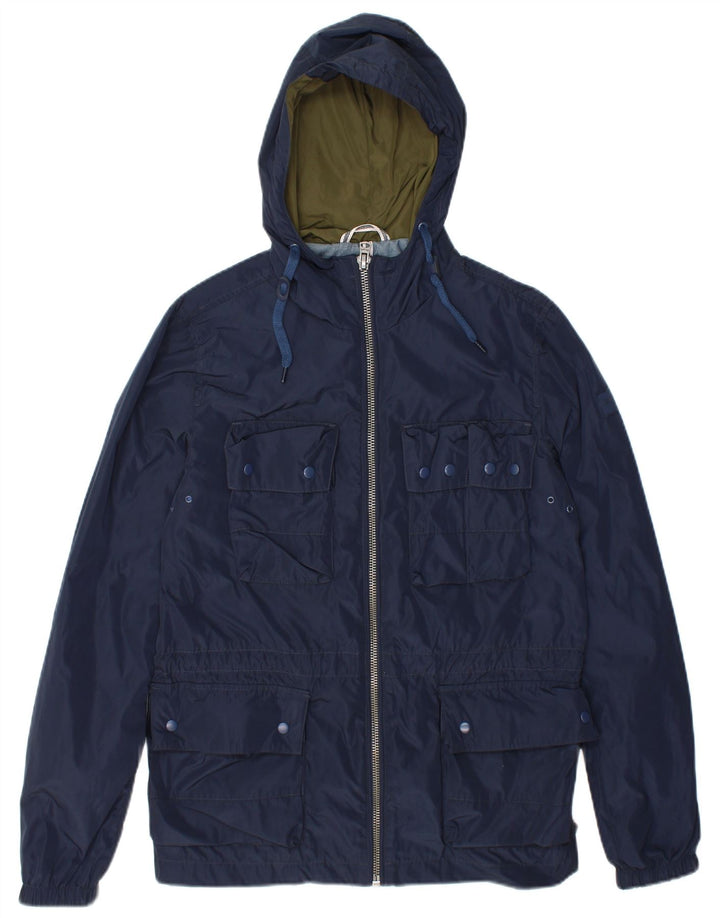 Wrangler Herren-Utility-Jacke mit Kapuze, UK 36, Größe S, Marineblau, Polyester