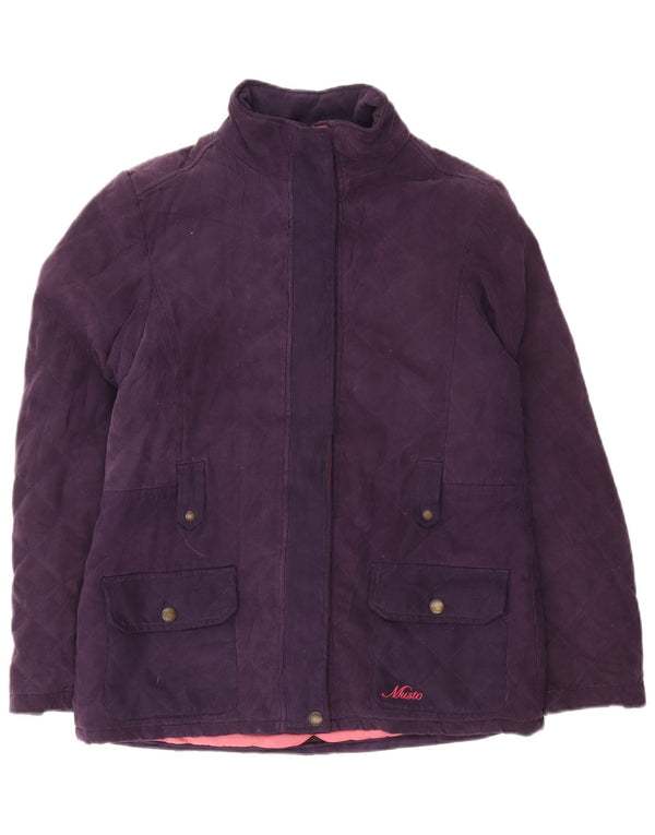 Musto Womens Signature Steppjacke UK 14 Large Lila Polyester