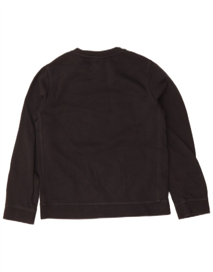 NIKE Boys Graphic Sweatshirt Jumper 10-11 Years Medium Black Cotton