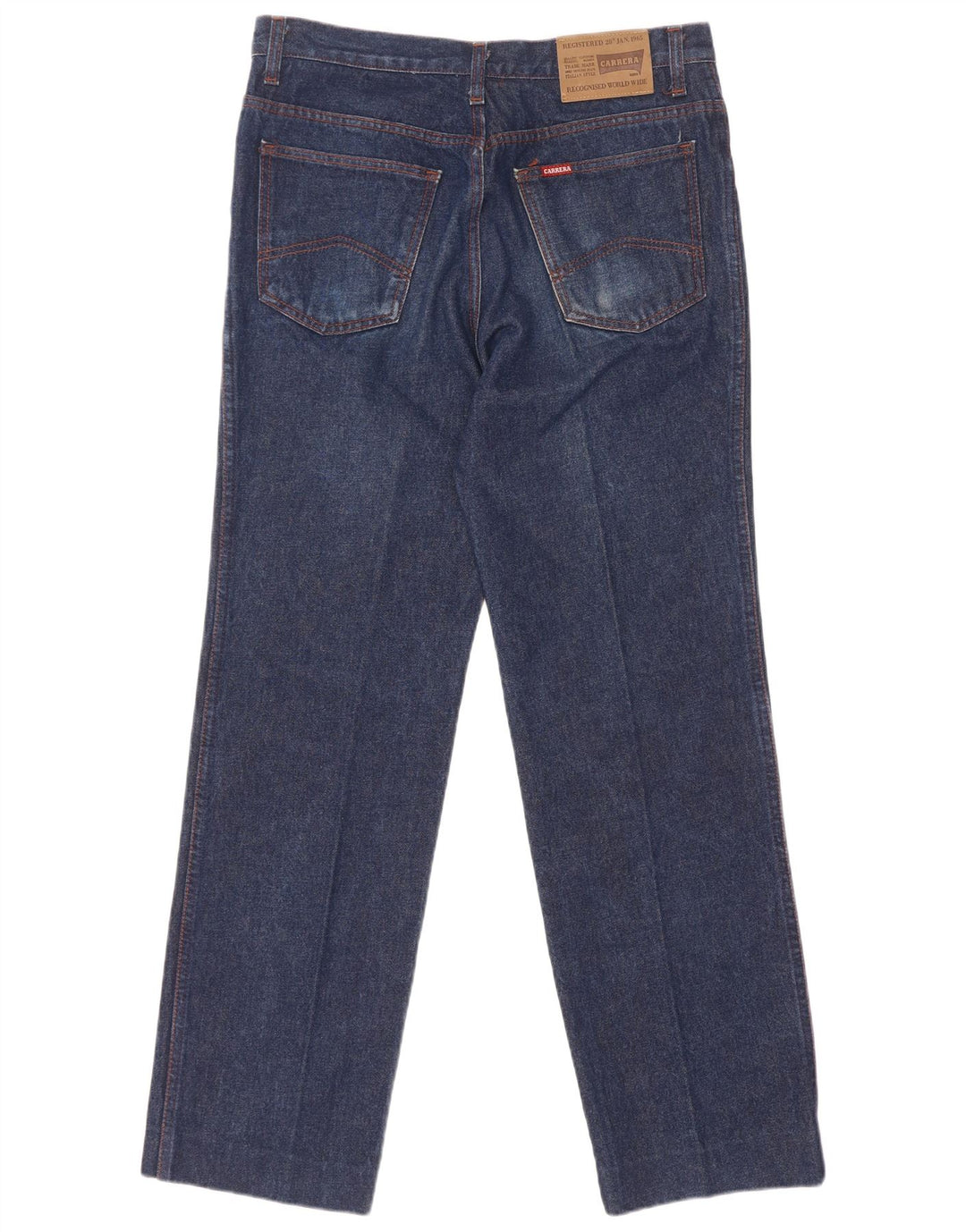 Carrera Herren Straight Jeans W34 L31 Marineblaue Baumwolle