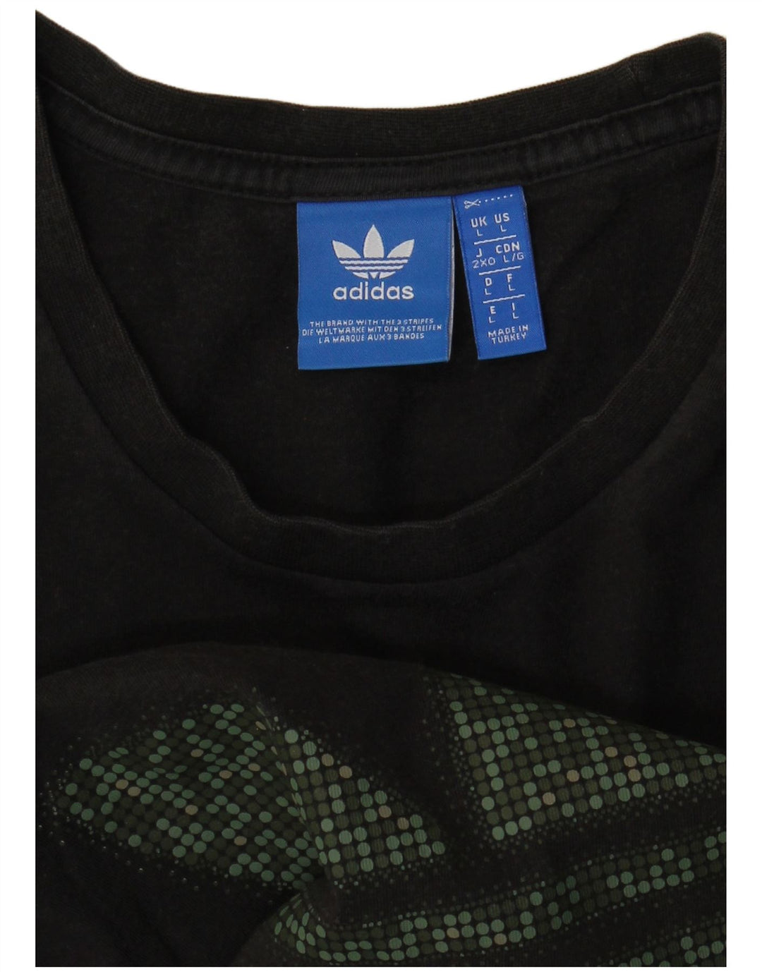 Adidas Herren Grafik T-Shirt Top Large Schwarz