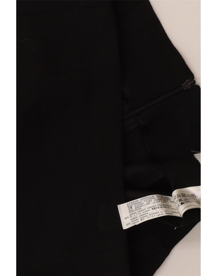 Zara Damen Minirock Small W26 Schwarz Polyester