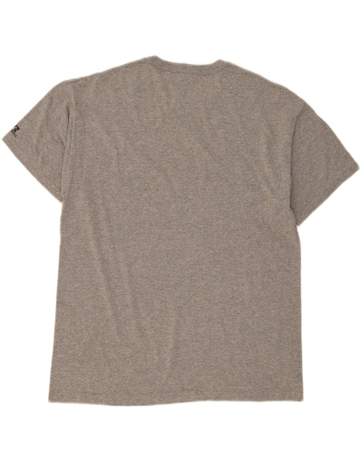 RUSSELL ATHLETIC Mens T-Shirt Top Large Grey Polyester Vintage Russell Athletic and Second-Hand Russell Athletic from Messina Hembry 