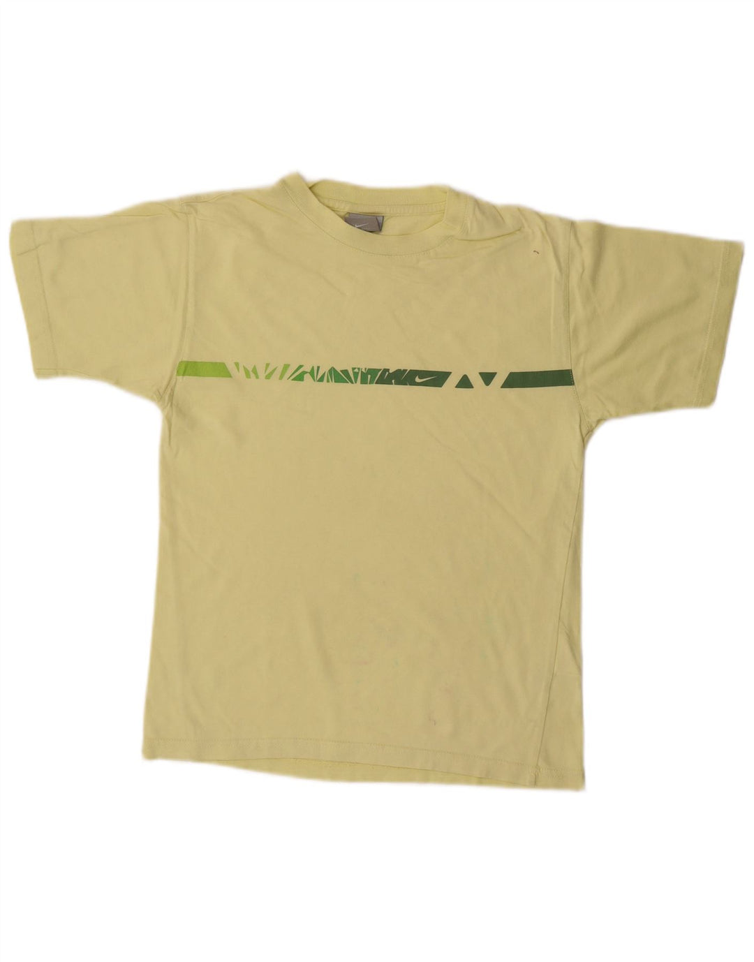 Nike T-Shirt mit Grafik für Jungen, 10–11 Jahre, mittelgelbe Baumwolle