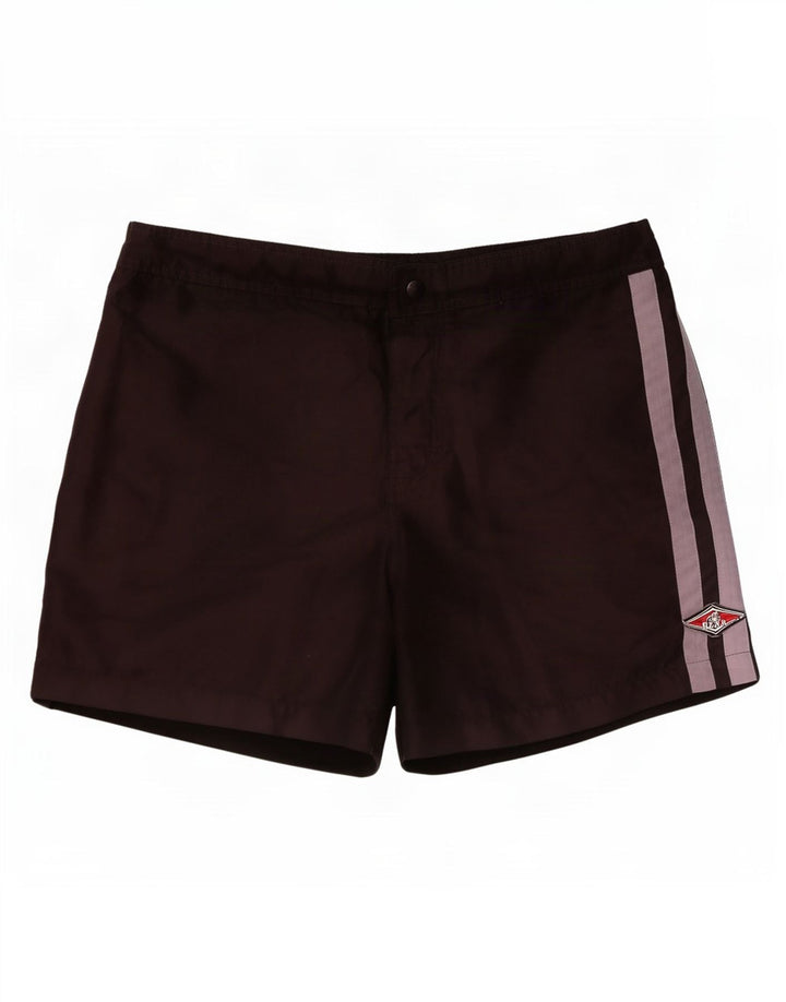 Bear Herren-Badeshorts, mittelgroß, Schwarz, Farbblock