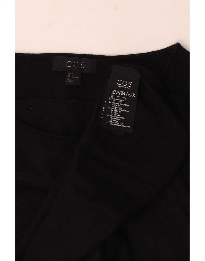 Cos Damen-Pullover mit U-Boot-Ausschnitt, UK 14, mittelschwarze Wolle