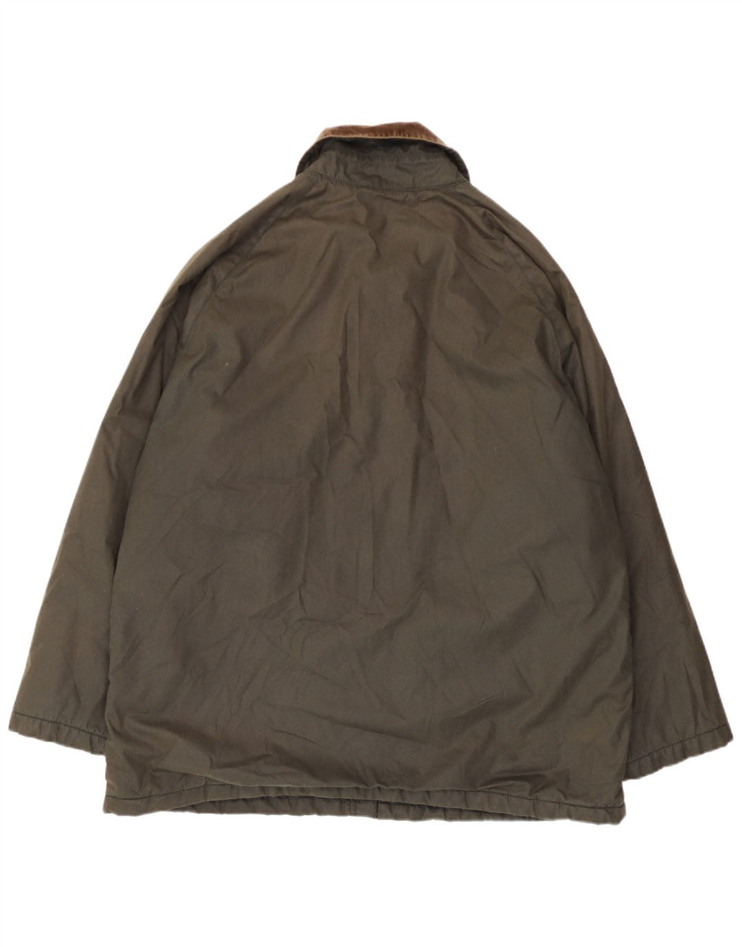 Brugi Herrenjacke aus gewachster Baumwolle, UK 38, Mittel Khaki