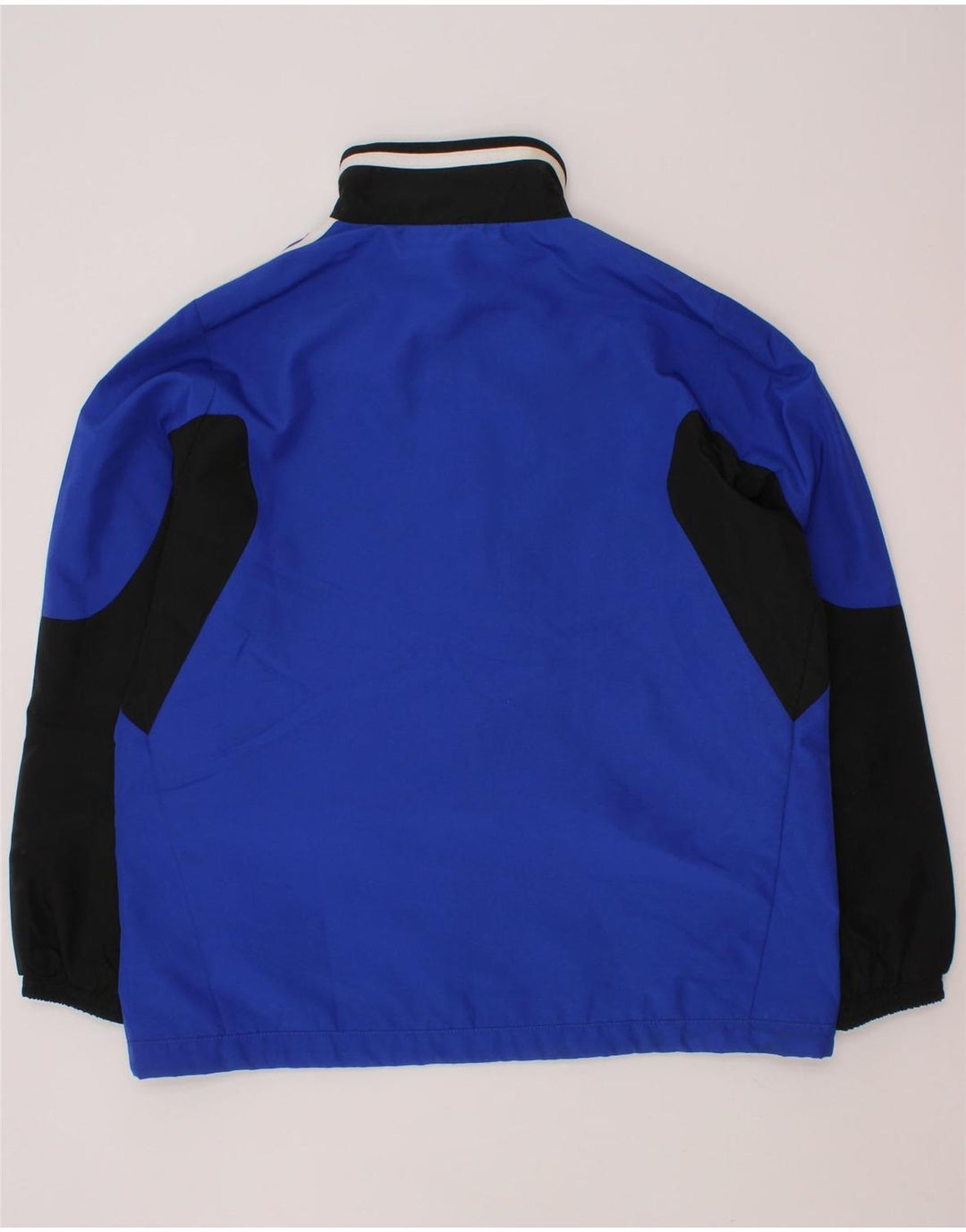 ADIDAS Jungen-Trainingsanzug-Top-Jacke, 7–8 Jahre, blaues Farbblock-Polyester