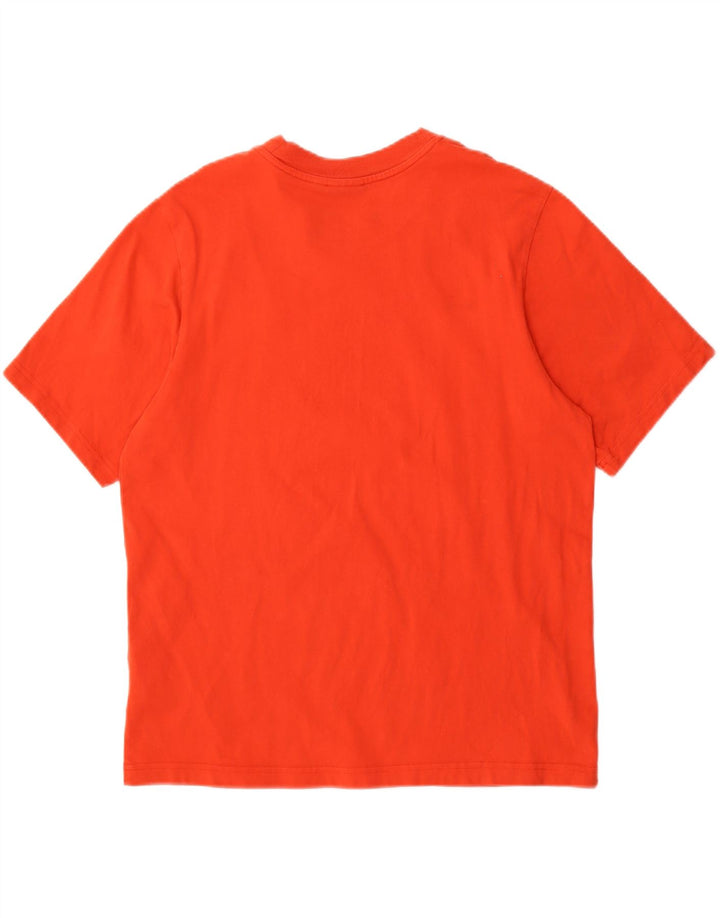 ADIDAS Mens Graphic T-Shirt Top Medium Orange Cotton Vintage Adidas and Second-Hand Adidas from Messina Hembry 