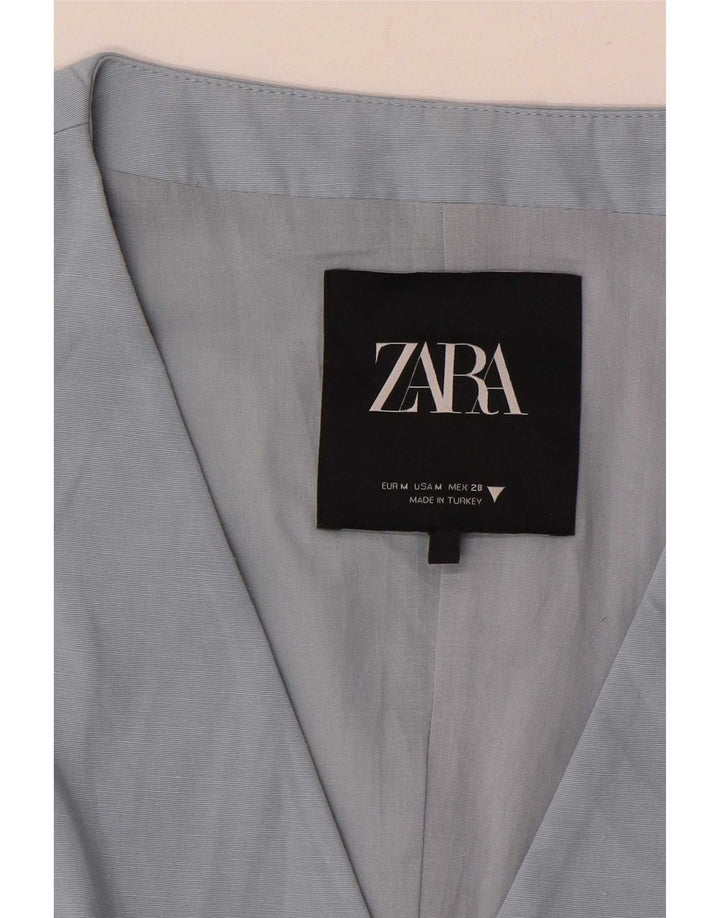 Zara Damen Weste UK 12 Mittelblau