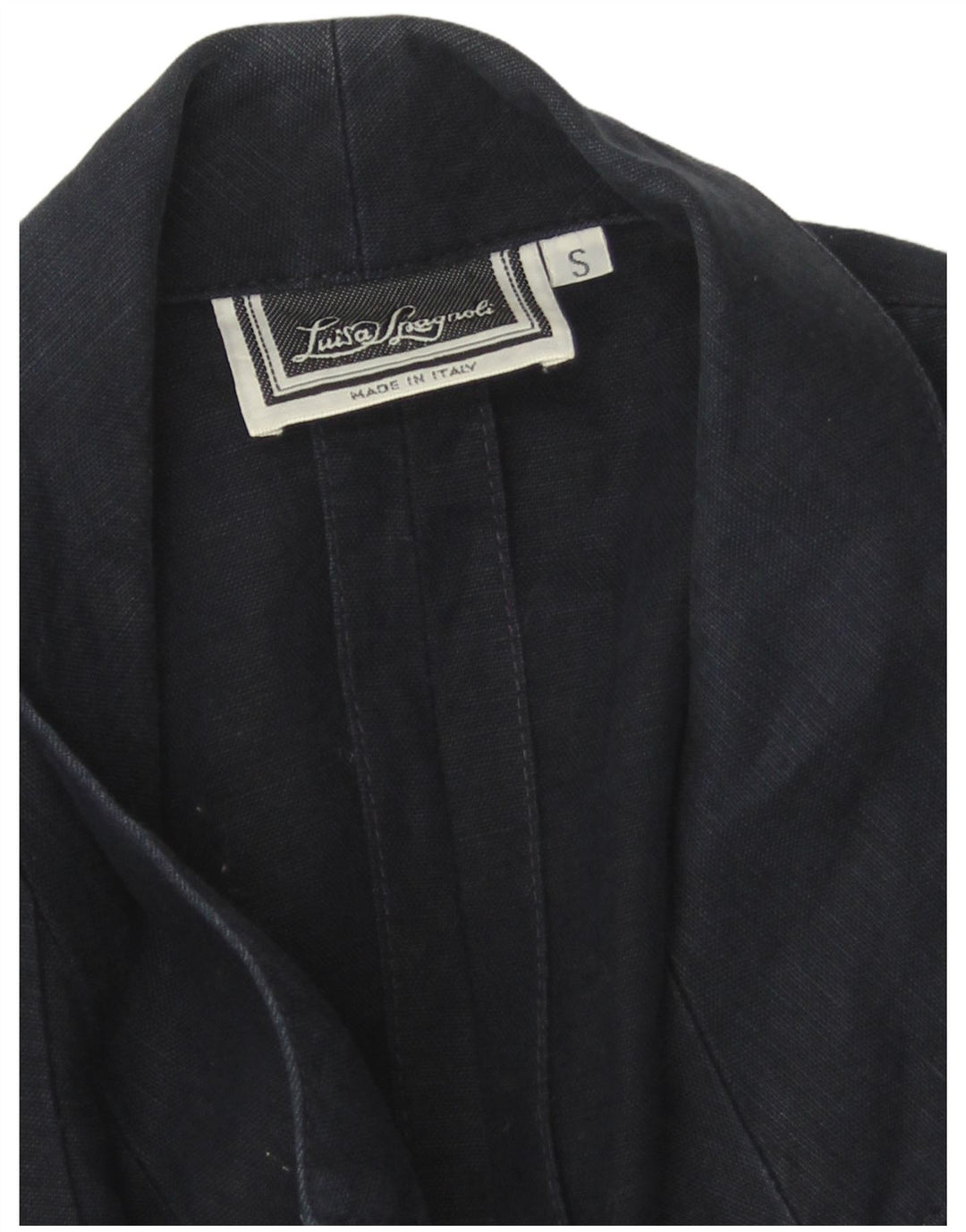 Luisa Spagnoli Damen 1-Knopf-Blazerjacke UK 10 Small Marineblau