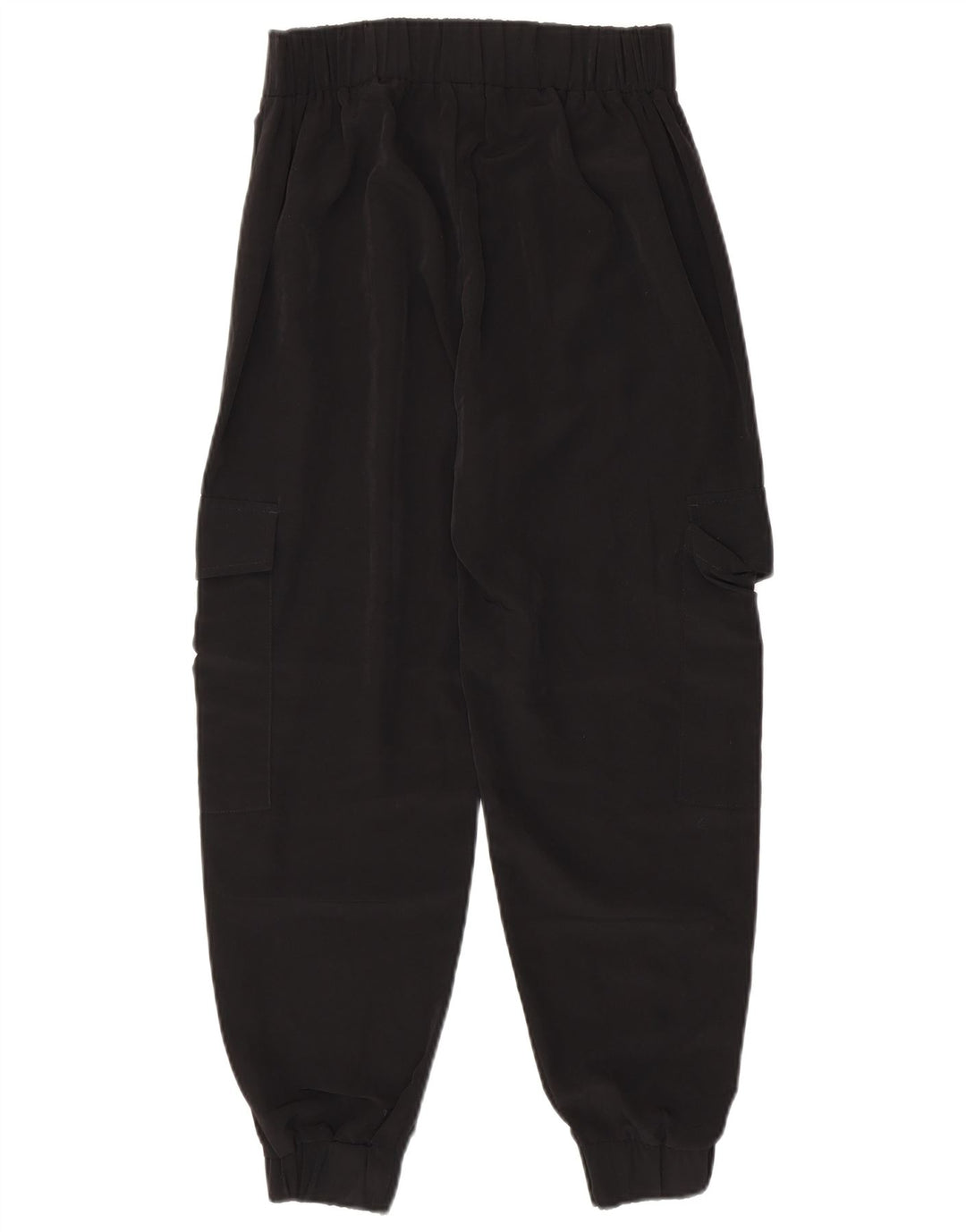 Zara Damen Joggers Cargohose XS W24 L25 Schwarz Polyester