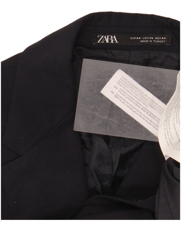 Zara Herren-Blazerjacke mit 2 Knöpfen, EU 44, XS, Marineblau, Polyester