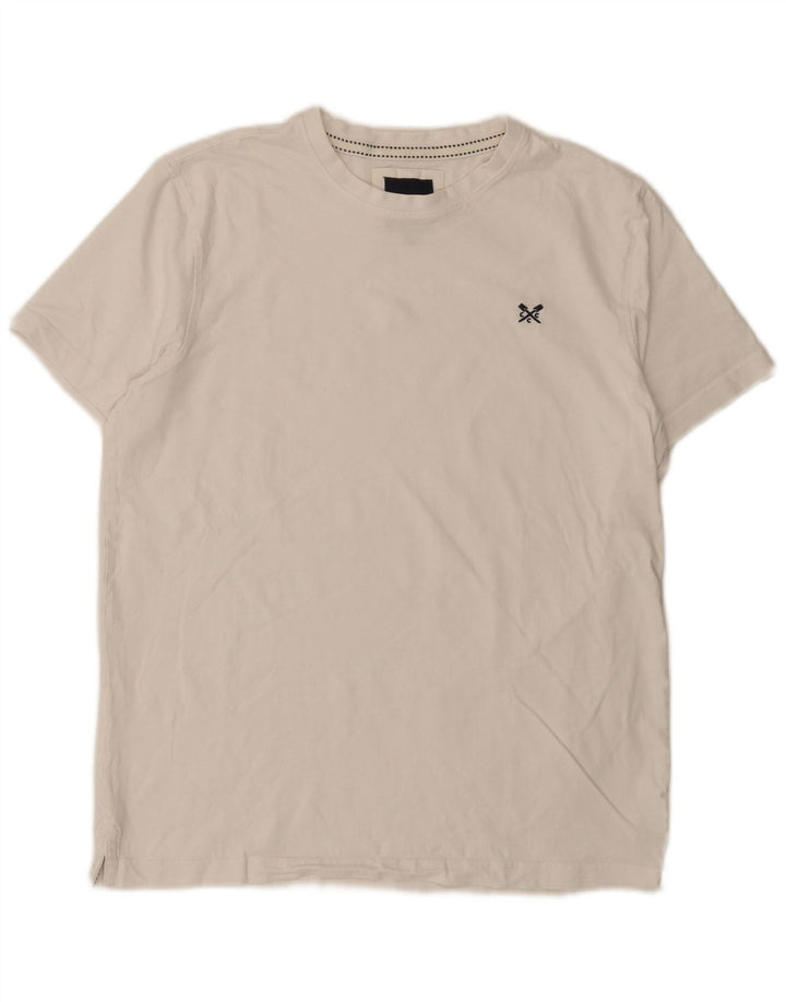 Crew Clothing Herren T-Shirt Top Mittelweiß