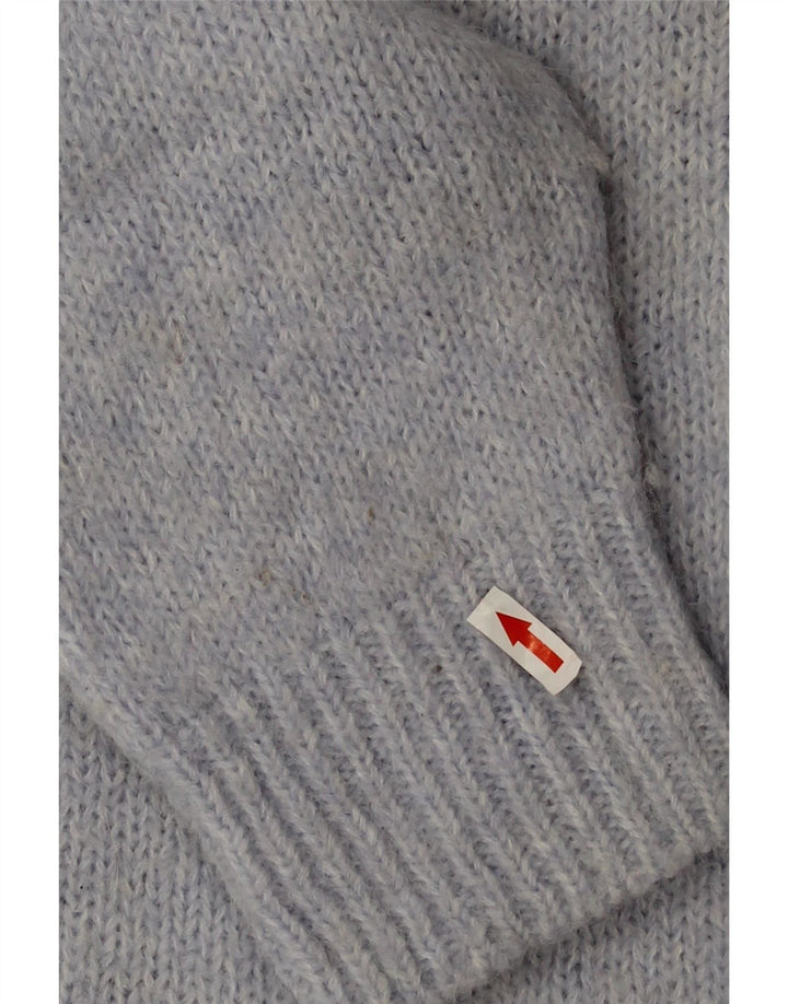 Zara Damen-Pullover, übergroß, Rundhalsausschnitt, Gr. 18, XL, Blau, Polyester