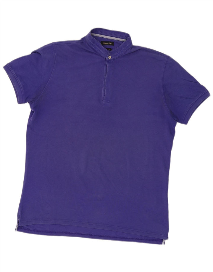 MASSIMO DUTTI Herren Poloshirt Large Lila