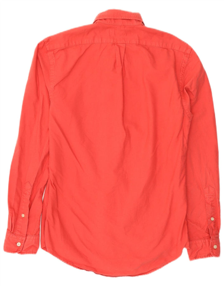 Ralph Lauren Herren-Slim-Fit-Hemd, klein, aus roter Baumwolle