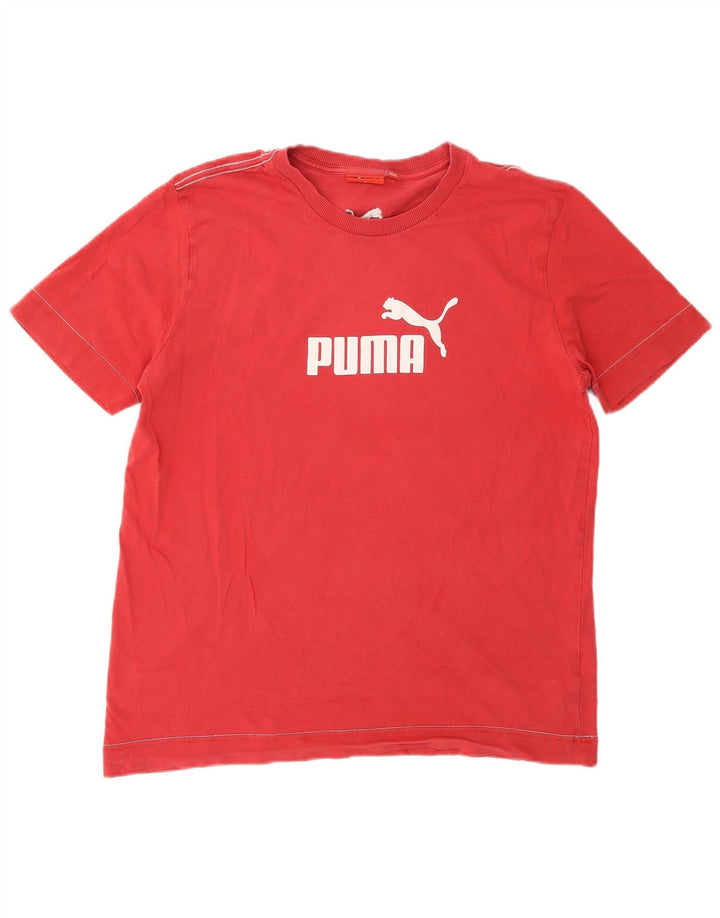 Puma Herren Grafik-T-Shirt-Oberteil Mittelrot