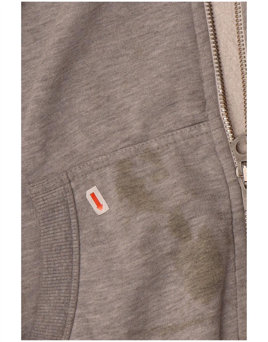 Superdry Herren-Kapuzenpullover mit Reißverschluss, 2XL, graue Baumwolle