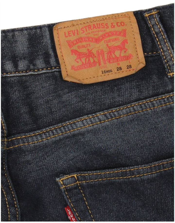 LEVI'S Boys The Knit Straight Jeans 15-16 Years W28 L28 Blue Cotton