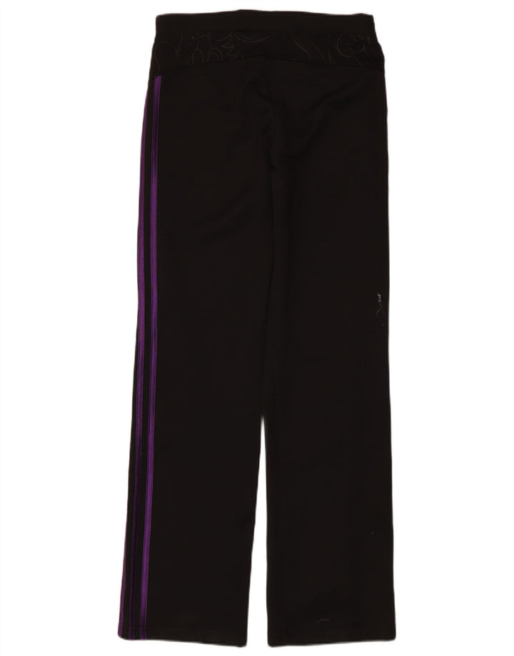 Adidas Damen Graphic Leggings UK 14 Large Schwarz Polyester