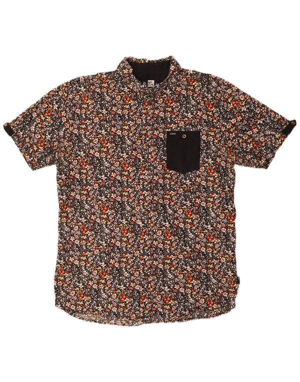 Rip Curl Herren Kurzarmhemd XL Mehrfarbig mit Blumenmuster