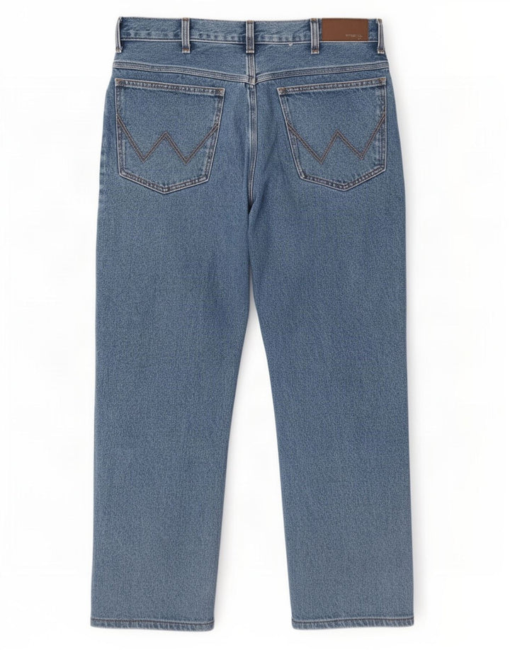 Wrangler Herren Straight Jeans W38 L27 Blaue Baumwolle