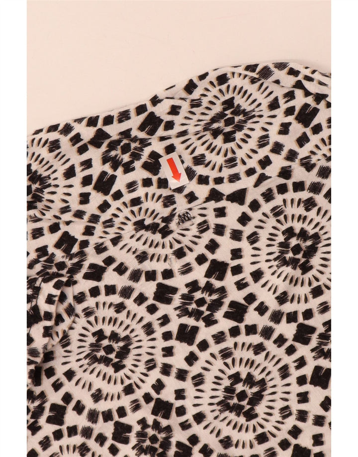 MICHAEL KORS Damen Ärmelloses A-Linien-Kleid UK 18 XL Schwarz geblümter Rayon