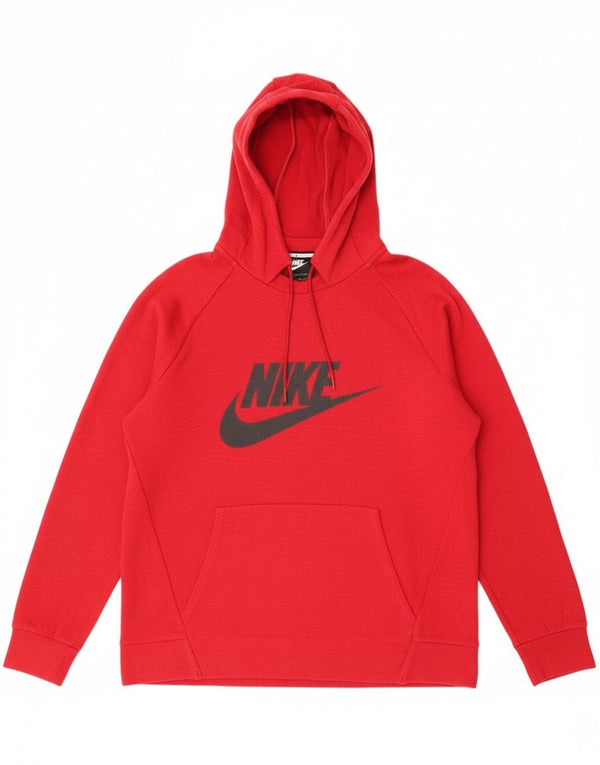 Nike Herren-Kapuzenpullover mit Grafik, mittelrote Baumwolle