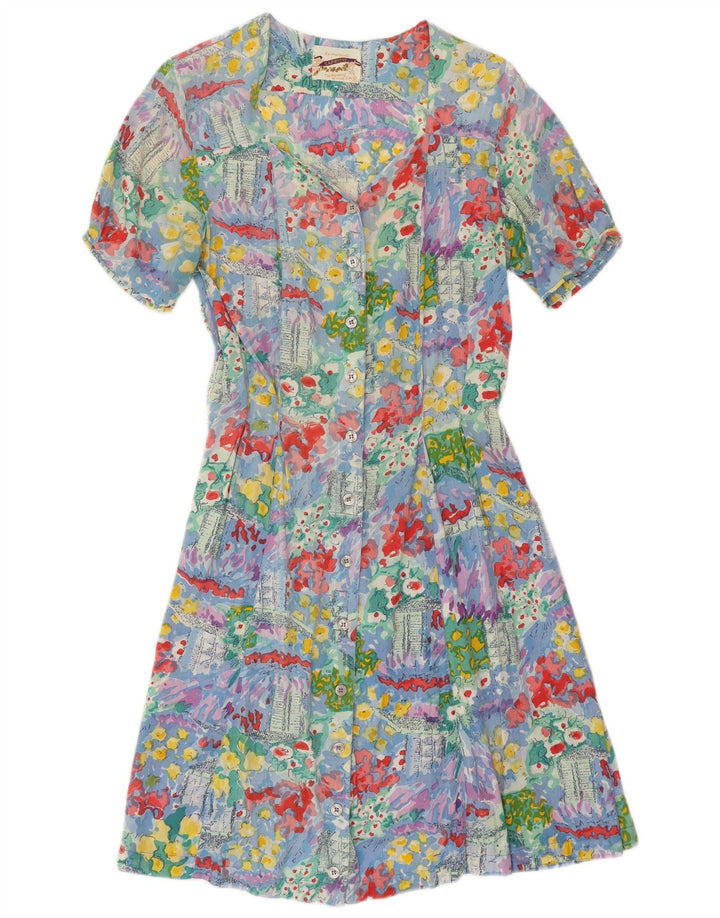 CAPRICCI BY MARCEL Damen Hemdkleid UK 10 Small Mehrfarbig