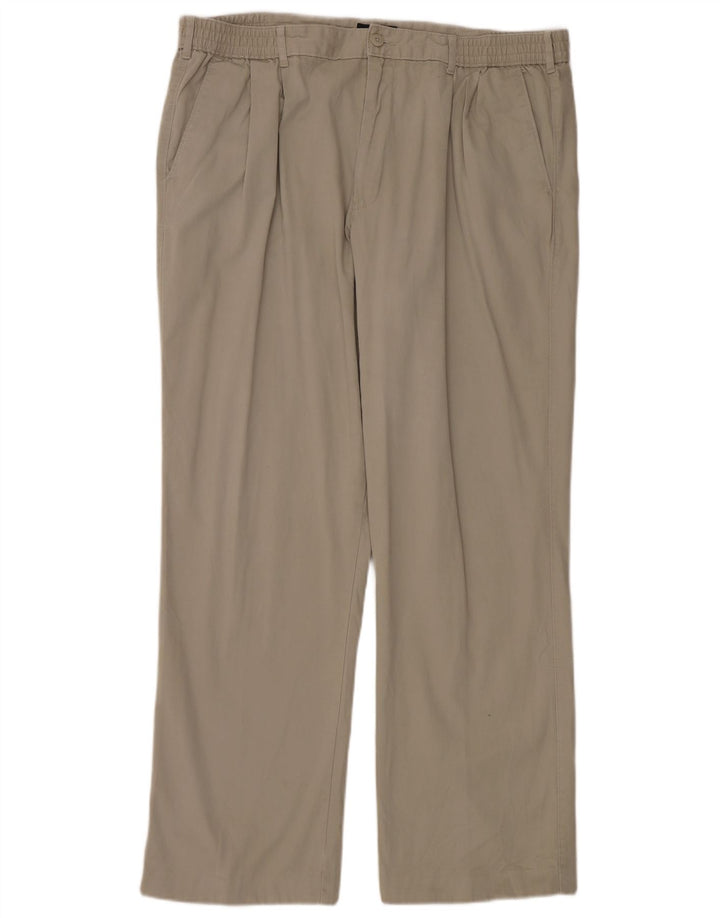 Marks & Spencer Herren Blue Harbor Pegged Chinohose W42 L33 Beige
