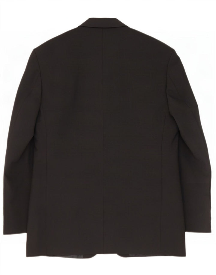 Marks & Spencer Herren-Blazer mit 3 Knöpfen, UK 40, Mittelschwarz, Polyester