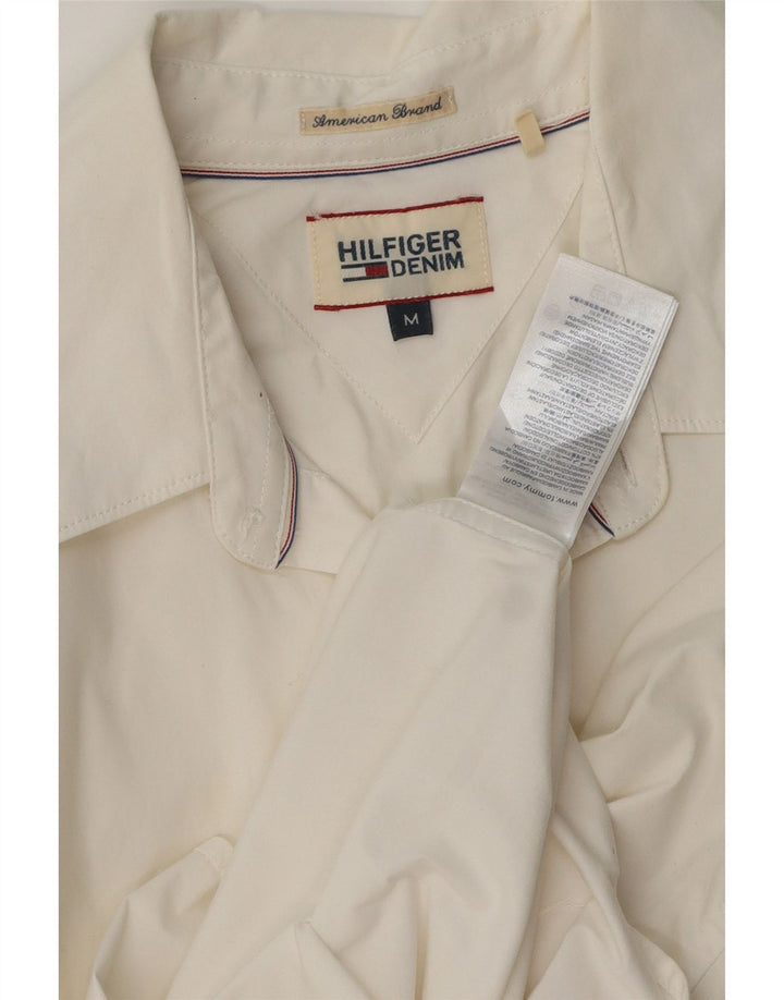 Tommy Hilfiger Herrenhemd Medium Off White Cotton