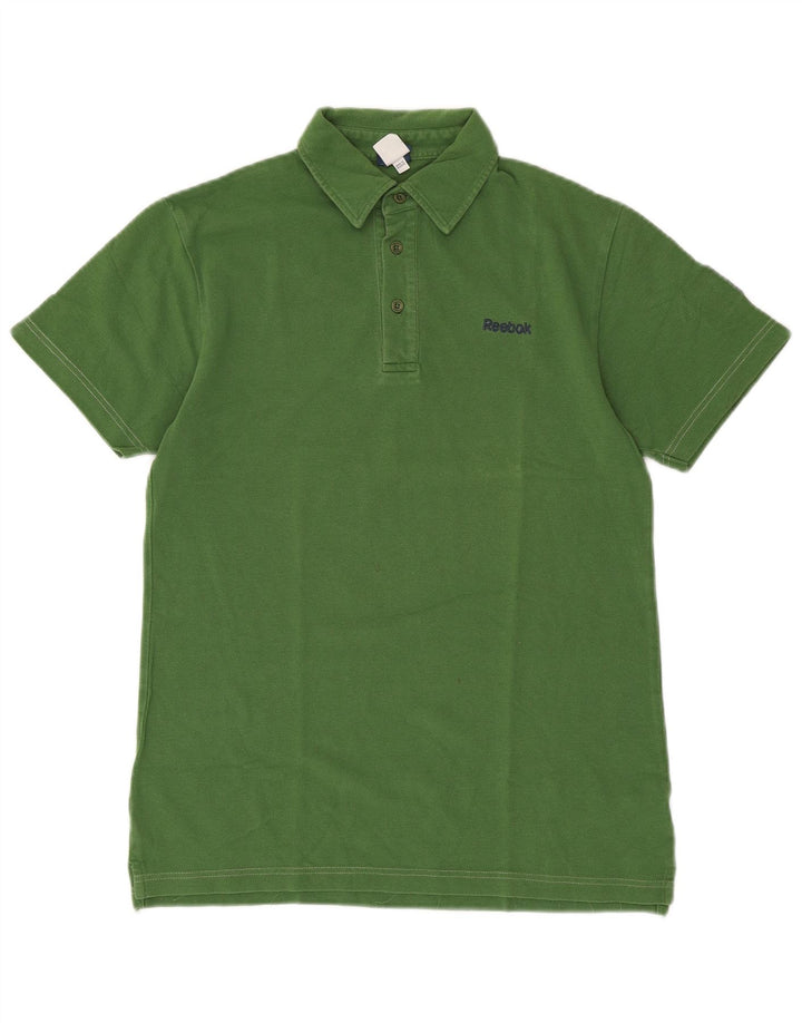 Reebok Herren Poloshirt Kleine grüne Baumwolle