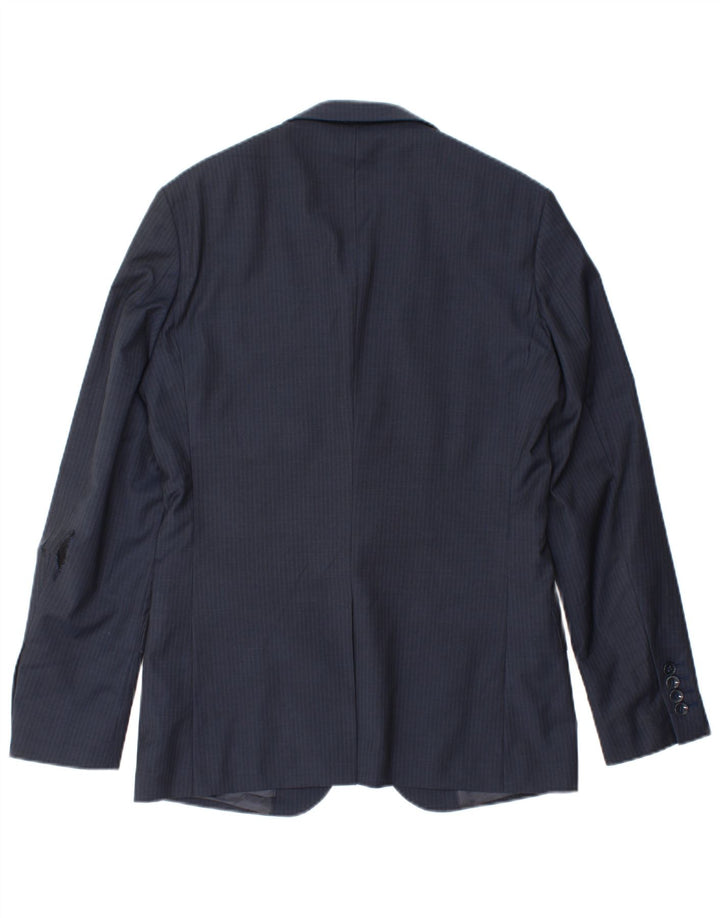 Reiss Herren-Blazer mit 1 Knopf, UK 36, Größe S, marineblaue Wolle