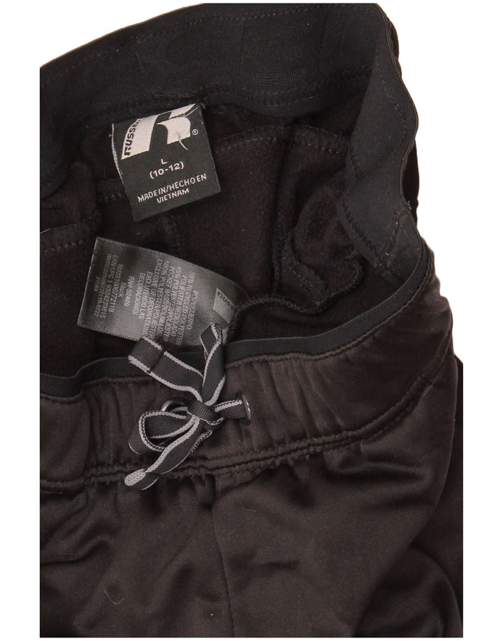 RUSSELL ATHLETIC Jungen-Trainingshose, Jogginghose, 10–11 Jahre, Größe L, Schwarz