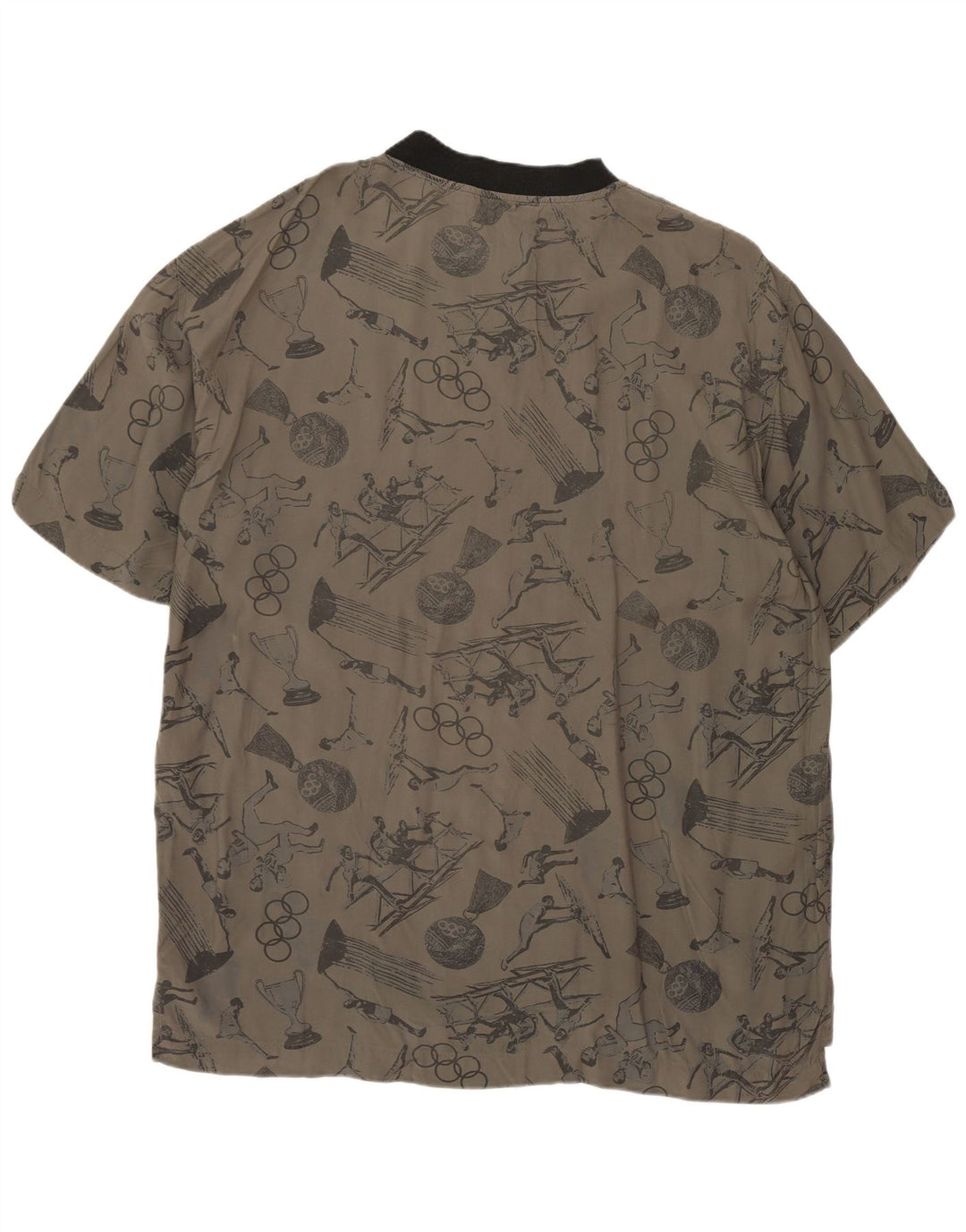 CIAO Herren-T-Shirt mit Grafik, mittelgraue Viskose