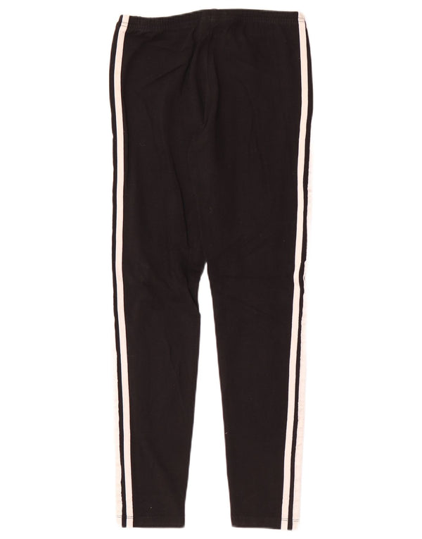 Adidas Mädchen-Leggings, 13–14 Jahre, schwarze Baumwolle