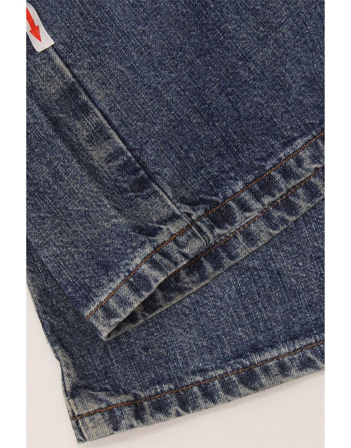 Calvin Klein Herren Straight Jeans W34 L31 Blaue Baumwolle