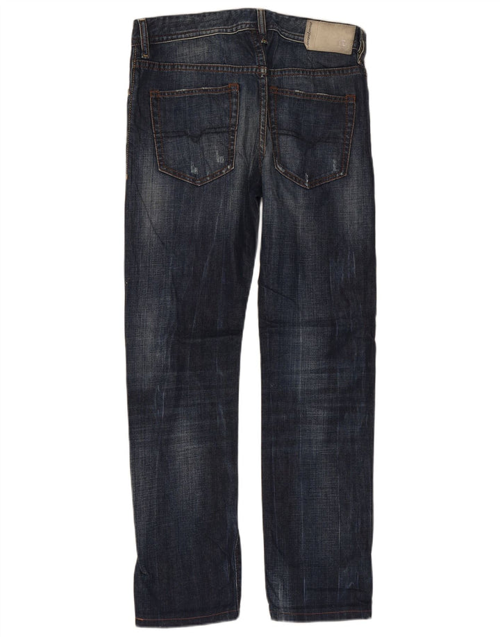 DIESEL Herren Buster Regular Slim Tapered Jeans W29 L30 Marineblaue Baumwolle