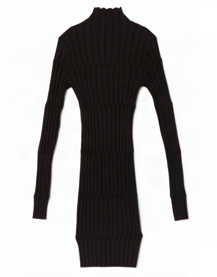 Zara Damen, figurbetontes Kleid, Größe S, Grau, Polyester