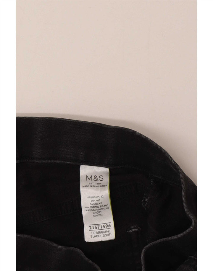 Marks & Spencer Damen Jegging-Jeans UK 14 Medium W28 L26 Schwarze Baumwolle