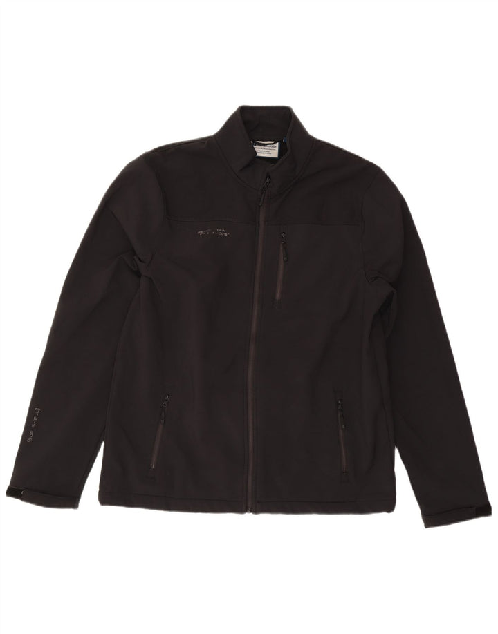 Mountain Warehouse Herren-Windbreaker-Jacke, UK 40, Größe L, Schwarz, Polyester