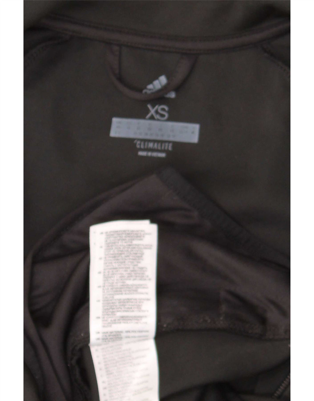 Adidas Damen Climalite Trainingsanzug Top Jacke UK 4/6 XS Schwarz Polyester
