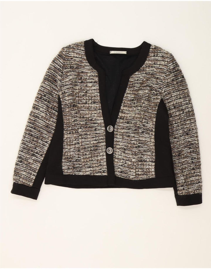 Giulia Galanti Damen 2-Knopf-Blazerjacke IT 48 XL Grauer Farbblock