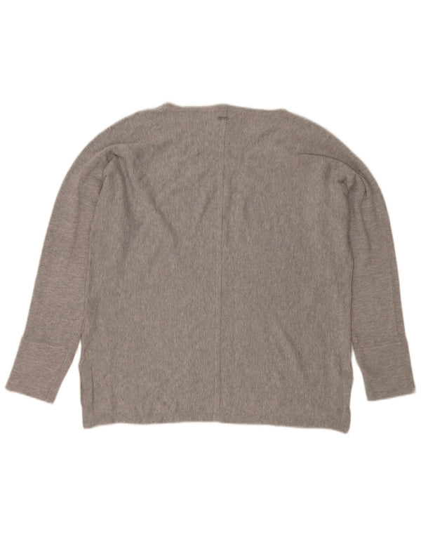 White Stuff Damen-Pullover mit U-Boot-Ausschnitt, Gr. 40, Größe L, Grau meliert