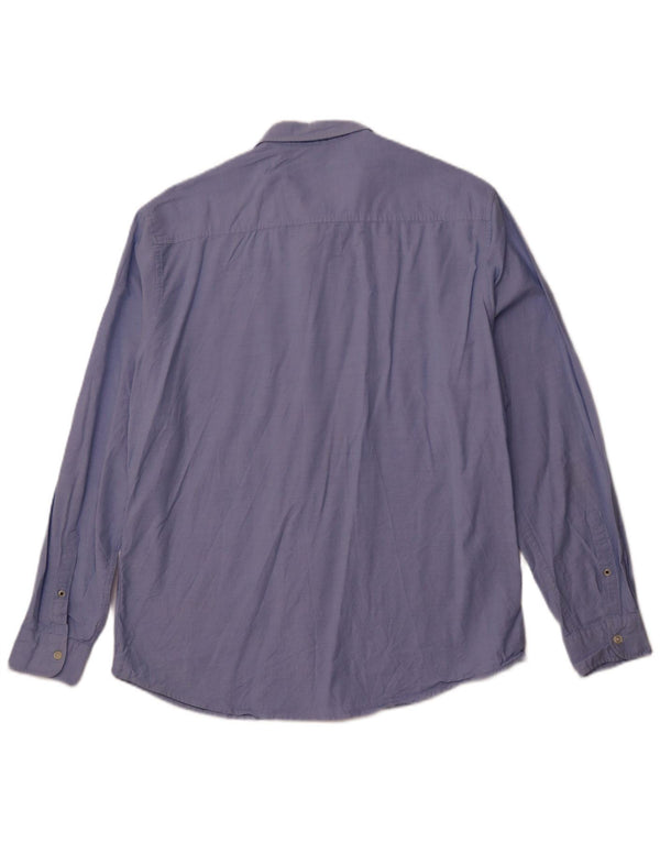 JACK & JONES Herrenhemd XL, blaue Baumwolle